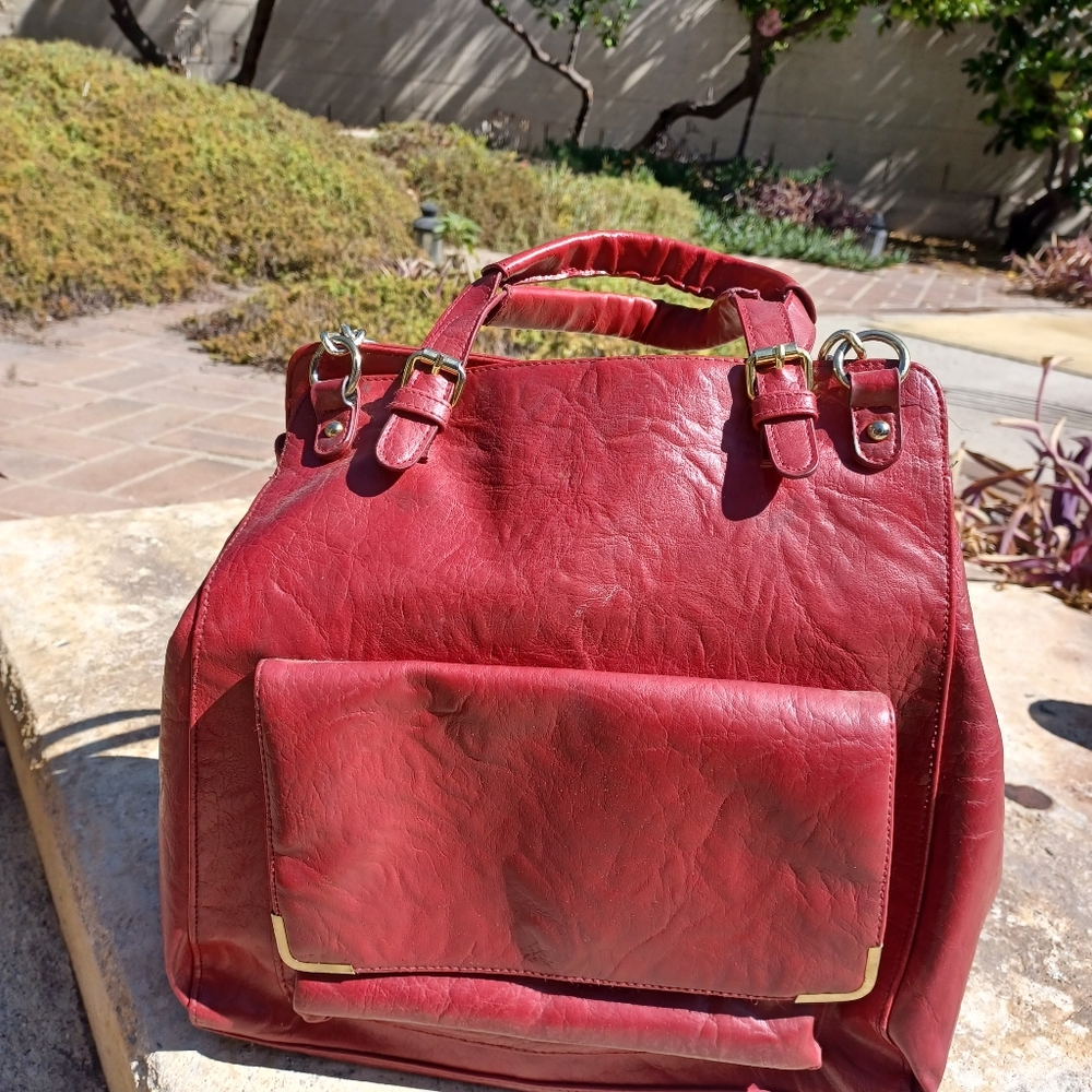 Top Shop Burgundy Red  Women's Purse Bag Tote